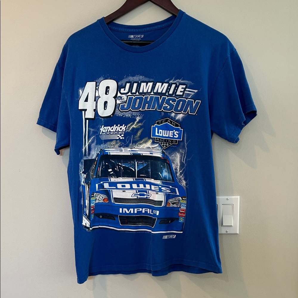 Nascar Blue Jimmie Johnson Graphic Tee